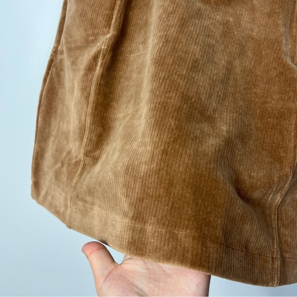 Garcia Cord Honey Brown Front Pocket Mini Skirt women size L - Picture 9 of 13